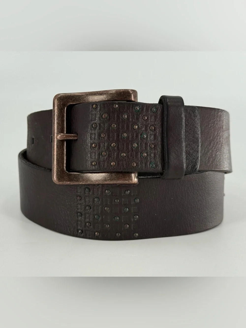 Fossil Vintage Dark Brown Leather Belt S‎